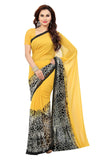Ishin Combo Of 5 Faux Georgette Multicolor Printed Womens Sareesari