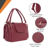 Adisa Shoulder Handbag Bag For Women And Girls With Sling Belt (Ad4055-Mar),Maroon,,B0BH1B798M