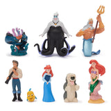 DISNEY STORE Official The Little Mermaid Figure Set - 8 Fully Sculpted Disney Figures Including Ariel, Prince Eric, Ursula & Mor