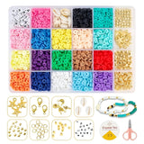 Parvy Jewelry Making Kit For Kids Multicolor Loose Beads Set With Charms, String & Accessories | Diy Bracelet, Necklace, Ring,