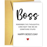 Supoeguk Boss s Day Card from Team Group, Funny Boss Day Cards for Boss Men Women, Happy Boss s Day Gift, Remember This Card N