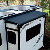Dulepax RV Slide Out Awning Kit - Modular Camper Awning for RVs, 5th Wheels, Travel Trailers and Motorhomes, Black, 13'3'' (12'7