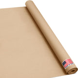Paclord 36 x 1200 (100 ft) Natural Kraft Paper Roll - USA Made Non-Toxic, Odorless, 100% Recyclable Brown Wrapping Paper for S