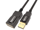 Amazon Basics 2-Pack USB-A 2.0 Extension Cable, for Printer, Mouse or Keyboard, Male to Female, 480Mbps Transfer Speed, 3.3 Foot