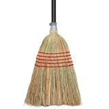 Corn Broom Outdoor, Household Indoor and Outdoor Broom Suitable for Sweeping Gravel, Fallen Leaves and Sand on Yard, Garage, Law