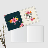 BIRDS MIND Mini Folding Thank You Blank Note Cards | Thank you Cards For Small Bussiness Orders Return Gift (10 x 5 cms) (20 PC