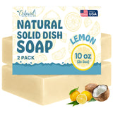 Dish Soap Bar Non Toxic Solid Dish Soap Block, Natural Dish Bar, 2 Pack