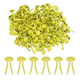PATIKIL 100 Pcs Paper Brass Fasteners Split Pins Pastel Mini Metal Brads Round Head Plated Fastener for Craft Art Scrapbooking D