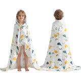 usbettas Hooded Kids Bath Towels,100% Mulsin Cotton Toddler Towels for Bathroom,Beach,Pool, Ultra Soft & Absorbent Quick Dry for