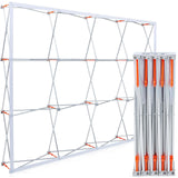 Yaocom 7.38 X9.84 ft Portable Pop up Display Stand Trade Show Backdrop Tension Booth Collapsible Trade Show Booth for Exhibit, C