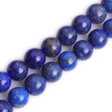 GEM-Inside Natural Smooth Round 18mm Lapis Lazuli Gemstone Loose Beads Crystal Energy Stone Power for Jewelry Making 15