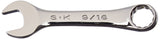 SK Professional Tools 88018 12Point Fractional Wrench Short, 9/16 in. Combination Chrome Wrench with SuperKrome Finish, Made