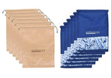 Shoeshine Shoe Bags With Transparent Window (Pack Of 12) Shoe Cover Pouches Travel Essential Shoe Covers Best For Shoe Storage
