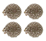 Mytee Products (4 Pack) 1/4 x 20 Transport Binder Chain Grade 70 with Grab Hook 3150 LBS WLL Transport Binder Tow Chain with