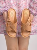 Shoetopia Comfortable Tan Doctor Sole Heels For Women & Girls /Eu42,Tan,9,B0DFVG6319