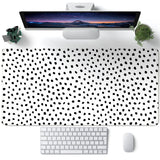 Boho Desk Mat, Polka Dot Large Mouse Pad Desk Pad Boho Desk Accessories for Women Office Decor, XXL Mousepad Long Laptop Keyboar