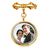 Wedding Bouquet Photo Charms, Bridal bridegroom Charm DIY Pin Brooch Making Kit Bouquet Picture Charm for Wedding Memory Friend
