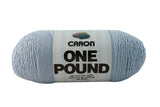 Caron One Pound Solids Yarn, 16oz, Gauge 4 Medium, 100% Acrylic - Sky Blue- For Crochet, Knitting & Crafting ( 1 Piece )