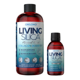 Orgono Living Silica Kit | Mineral-Based Collagen Booster Liquid & Concentrate Drops (Travel Size) | Vegan | Supports Joint & Bo