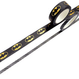 Paper House Productions DC Comics Batman Set of 2 Foil Accent Washi Tape Rolls for Scrapbooking and Crafts
