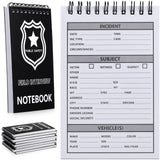 Teling 8 Pcs Public Safety Notebook Police Field Interview Report Notepad