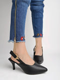 Shoetopia Side Buckle Detailed Black Pumps For Women & Girls /Uk3,Black,3,B0CHVW41P6