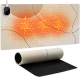 iCasso XXL Heated Desk Pad, Heated Mouse Pad Hand Warmer, Warm Desk Mat with 4 Heating Levels for Computer Keyboard, 35.4 x 15.7