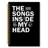 OINDADE Songwriting Music Notebook Journal, Songwriting Gifts Journals, The Songs Inside My Head Spiral Notebook, Song Writing O
