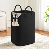 Artfeel Laundry Basket,Woven Cotton Rope Laundry Hamper,40L Versatile Storage for Dirty Clothes,Baby Toys,and Blankets in Bathro