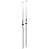 Promark Drum Sticks - Scott Johnson Drumsticks - Drum Sticks Set - Wood Tip - Painted White Hickory Drumsticks - Consistent Weig