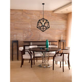 Elegant Lighting Living District Redmond Collection Pendant D19.7 H22.6 Lt:1 Black Finish