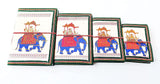 Khamma Ghanni Handicraft Handmade Elehant Diary Set Of 4 For Boys & Girls Ii Diaries For Office Ii Showpiece Ii Gift Items Ii Te