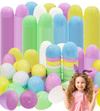 Dreidel Fillable Plastic Easter Eggs - 2.25 Pastel Colors (100-Pack) Perfect for Easter Hunt