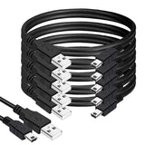 (5-Pack) Mini USB Cable for TI 84 Plus CE Calculator - USB Charge and Data Cord Compatible with Texas Instruments TI84 Plus CE,