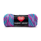 Red Heart Super Saver Economy Yarn, Bonbon Print