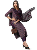 Gosriki Women'S Cotton Blend Straight Printed Kurta With Pant & Dupatta (Farali Blue-Gs_Xl_Blue_X-Large),Blue,,B0CGD645T5