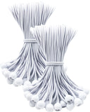 WMZOBH Ball Bungee Cords 10 Inch - 100 Pcs Small Bungee Cords with Balls, Mini Bungee Balls Heavy Duty Outdoor for Tarp, Canopy,