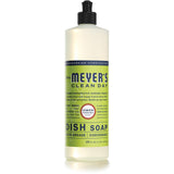 Mrs. Meyers Cleanday Liquid Dish Soap, Biodegradable Formula, Lemon Verbena, 16 Fl. Oz