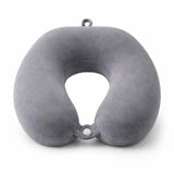 Daluci Travel Neck Pillow For Airplane Travel | Soft U Shape Head Support For Car Train Bus | Comfortable Neck Rest Pillow (Grey