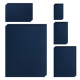 Silunkia 500 Sheets Navy Blue Cardstock 5 Assorted Size Certificate Paper, 200gsm/75lb Thick Dark Blue Paper Card Stock for DIY