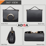 Adisa Women'S Sling Bag (Black),Black,,B083L2GPZS