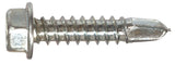 The Hillman Group 47206 818 x 3/4Inch Hex Washer Head Self Drilling Screw
