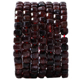 Natural Faceted Garnet Cube Stone Beads 5-5.5mm 60pcs/str Loose Square Semi Gemstone Stone Beads for Making Bracelets Necklace E