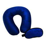 Oscar Home UShaped Neck Travel Pillow 14X13 For Traveling In Car, Train, Flight, BusBlue