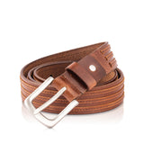 Gr Golden Riders |Stprio| Premium Leather Mens Belt Tan,Size (Waist 32 To 37)