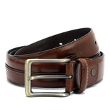 Da Milano Non Reversible Leather Belt For Men Brown