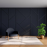 Pangda Peel and Stick Wall Molding Kit Flat Wall Molding Kit for Living Area Decor Premade Wainscoting Panels Accent Panel for H