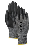 Ansell 103383 HyFlex 11-801 Grey and Black Nitrile Coated Machine Knit Gloves, 0.33 Height, 9 Length, 4.5 Wide, Size 8, Gray (Pa