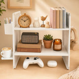 ZAWAZZA Desktop Shelf Organizer,White Desk Shelf for Dormitory Office