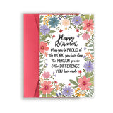 Missonemi Funny Retirement Card, Best Farewell Gift for Coworkers, Teachers, Nurses & Friends, Blank Inside, Multicolor Cartoon